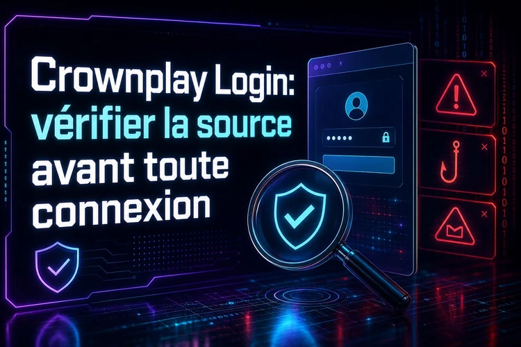 Crownplay Login: vérifier la source avant toute connexion