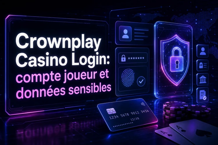Crownplay Casino Login: compte joueur et données sensibles