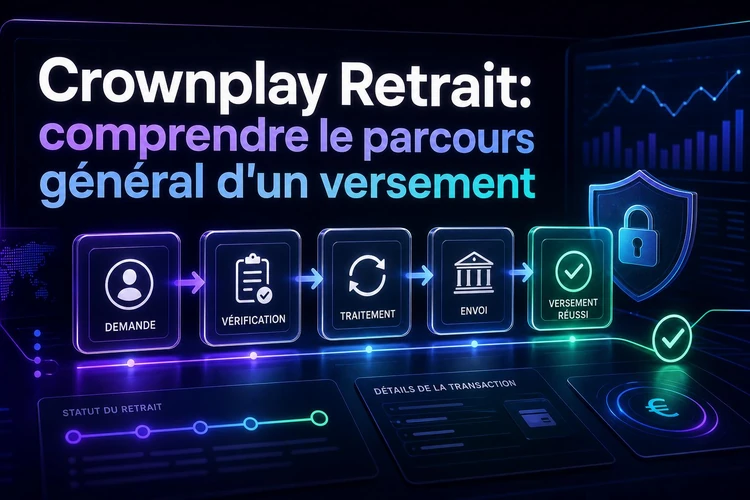 Crownplay Retrait: comprendre le parcours général d'un versement