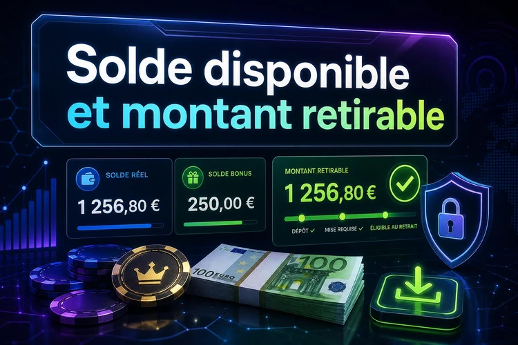 Solde disponible et montant retirable