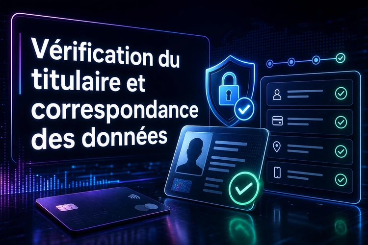Vérification du titulaire et correspondance des données