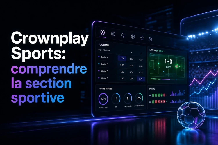 Crownplay Sports: comprendre la section sportive et ses principaux outils